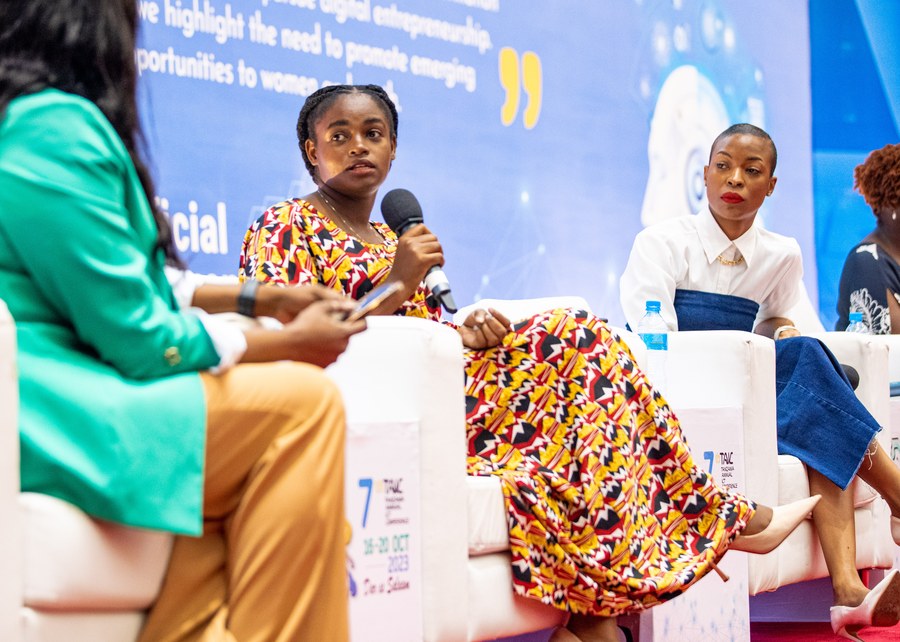 Vanessa Kisowile on a conference panel